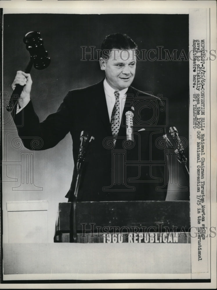 Load image into Gallery viewer, 1960 Media Photo National Chairman Thruston Morton opens the National Convention
