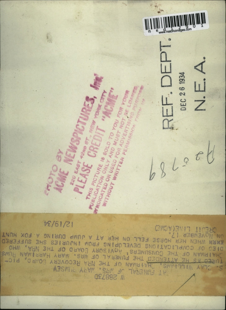 1934 Media Photo S. Clay Williamsis the NRA Recovery Board Chairman - ned12901