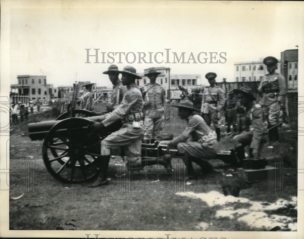 1935 Media Photo Cannon Salute Fired in Memory of Gen. Antonio Varona, Cuban