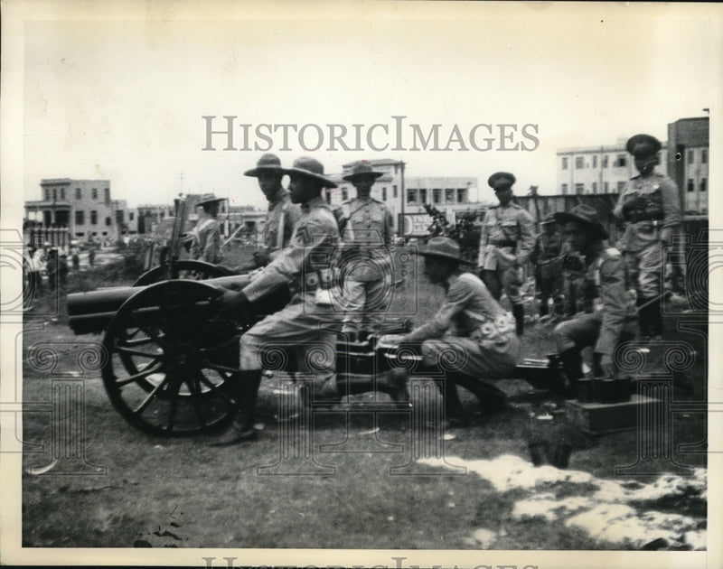 Load image into Gallery viewer, 1935 Media Photo Cannon Salute Fired in Memory of Gen. Antonio Varona, Cuban
