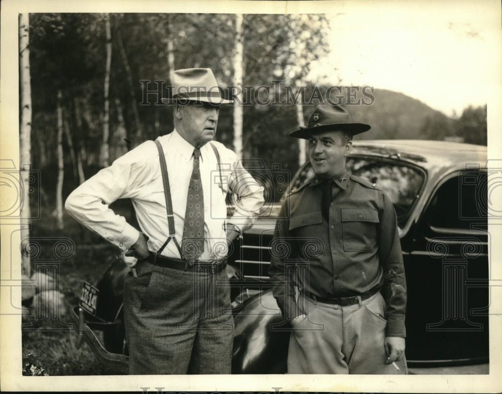 1936 Media Photo Capt. John Staples & Lt. John Conniff Search for Sara Staples