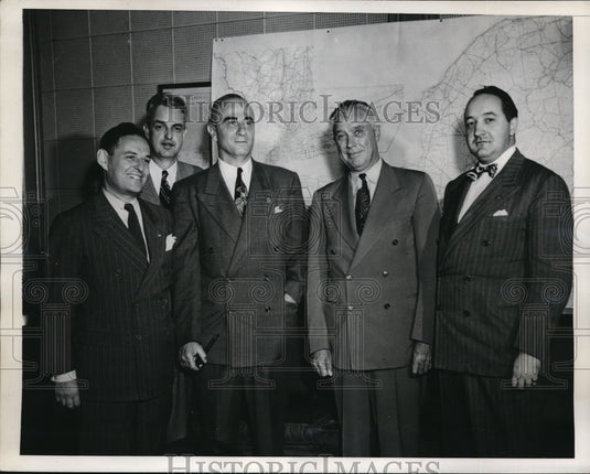 1946 Media Photo Bernard Thompkins, Frederick Bright, G. Bedenkapp, Krulewitch