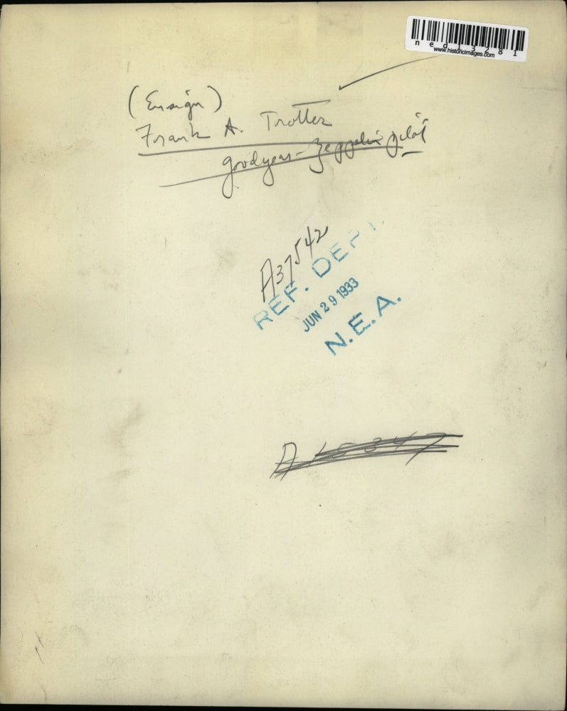 1933 Media Photo Frank A Trotter Goudges Zeppelin Pilot