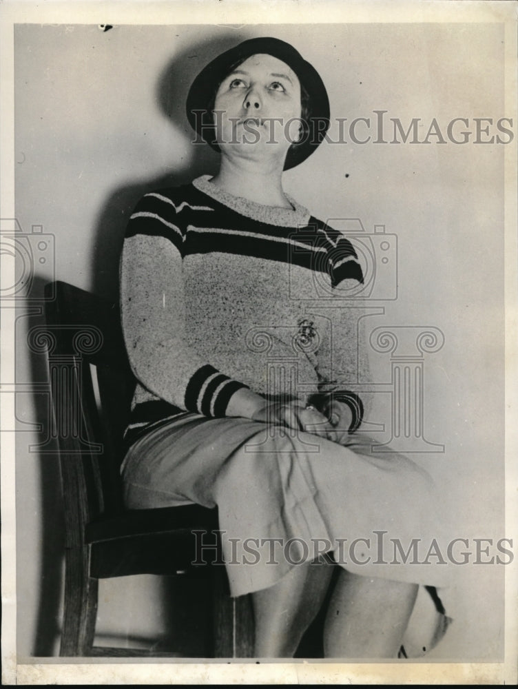 1935 Press Photo Margarethe Redwig Helfert Appears in Court