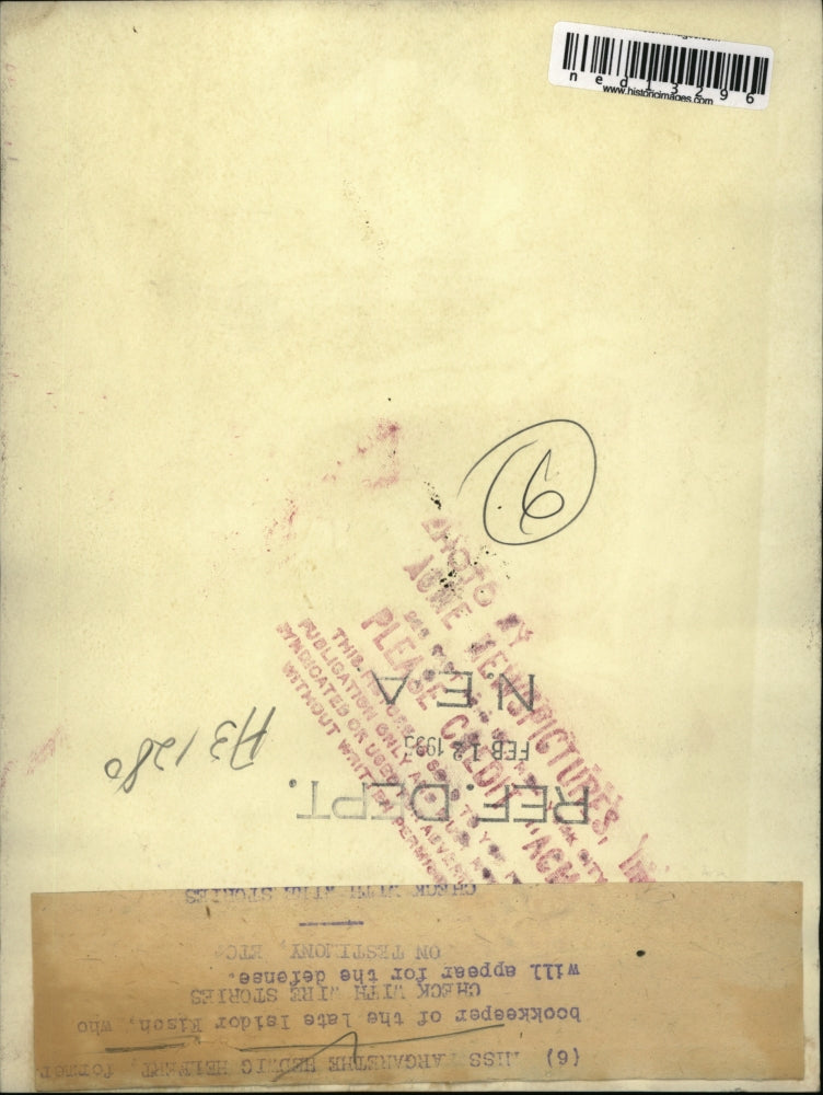 1935 Press Photo Margarethe Redwig Helfert Appears in Court