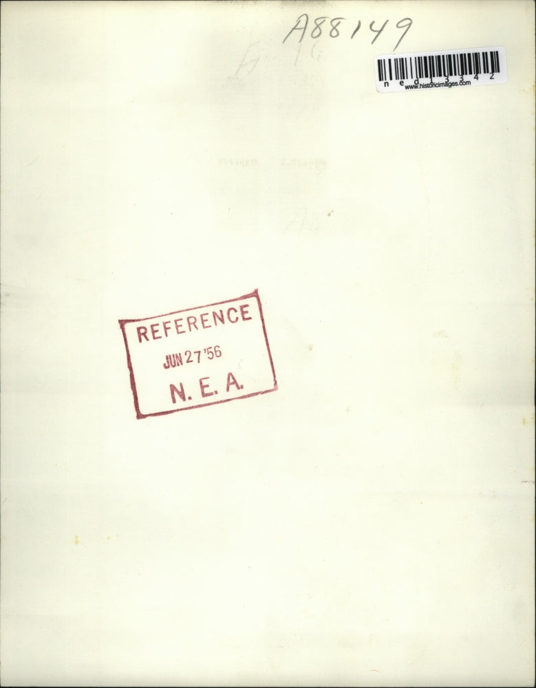 1956 Press Photo Larry Handler With Snapshots of Family Deceased in Plane Crash