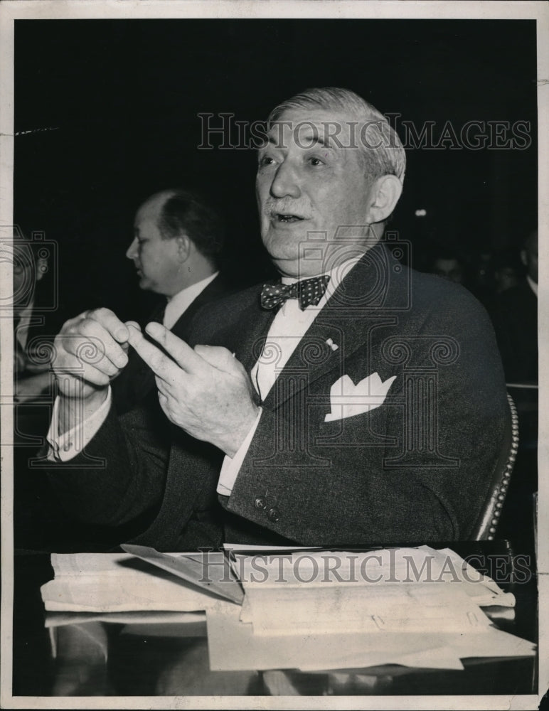 1941 Media Photo William s. Knudsen Testifies Before House Foreign Committee