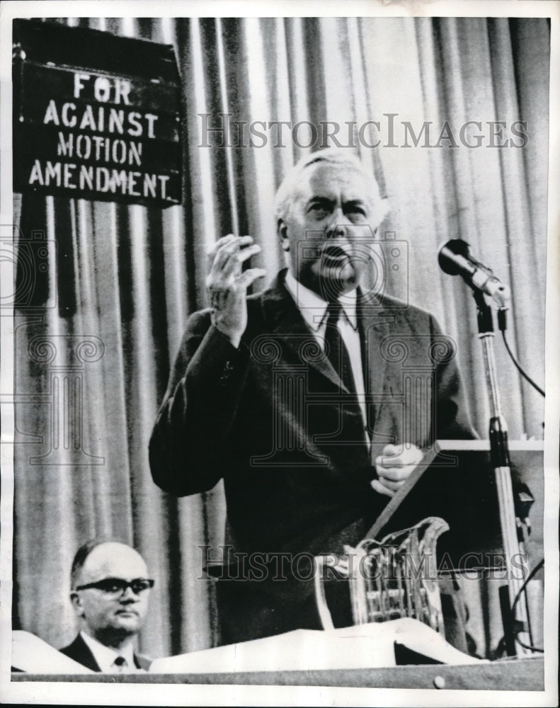 1969 Media Photo Portsmouth England Harold Wilson Lord Colison John Newton