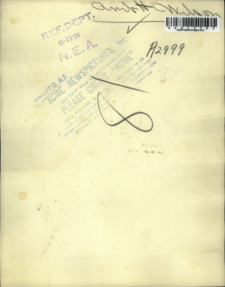 1938 Media Photo Ambassador Harold Wilson of Britain