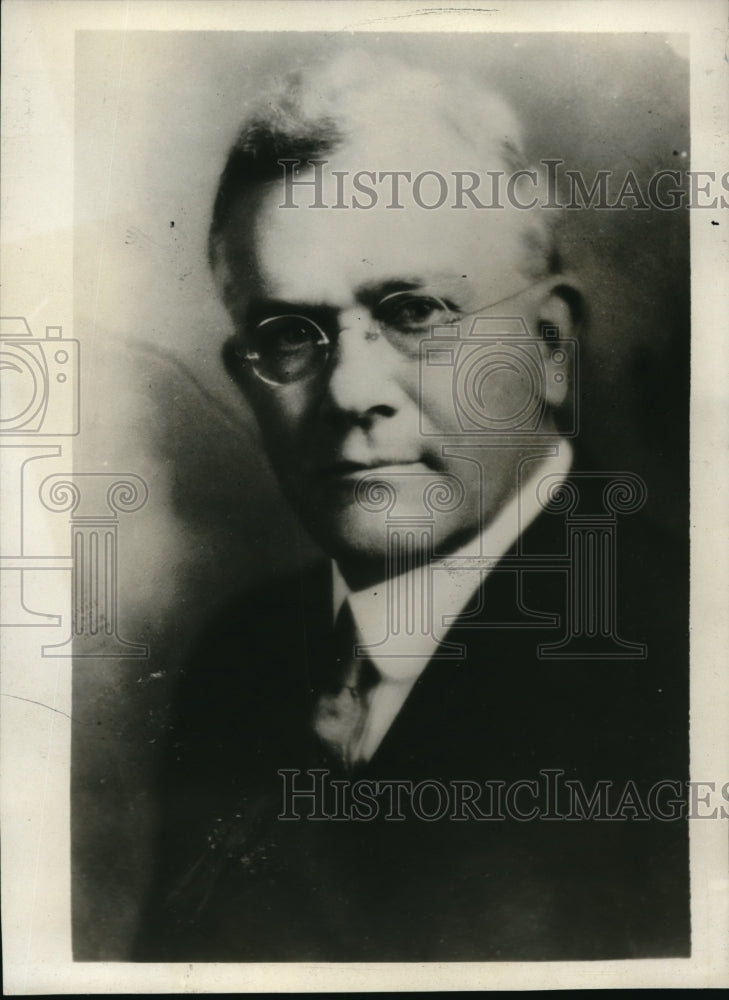 1930 Media Photo Samuel H. Barker of Bankers Trust Company