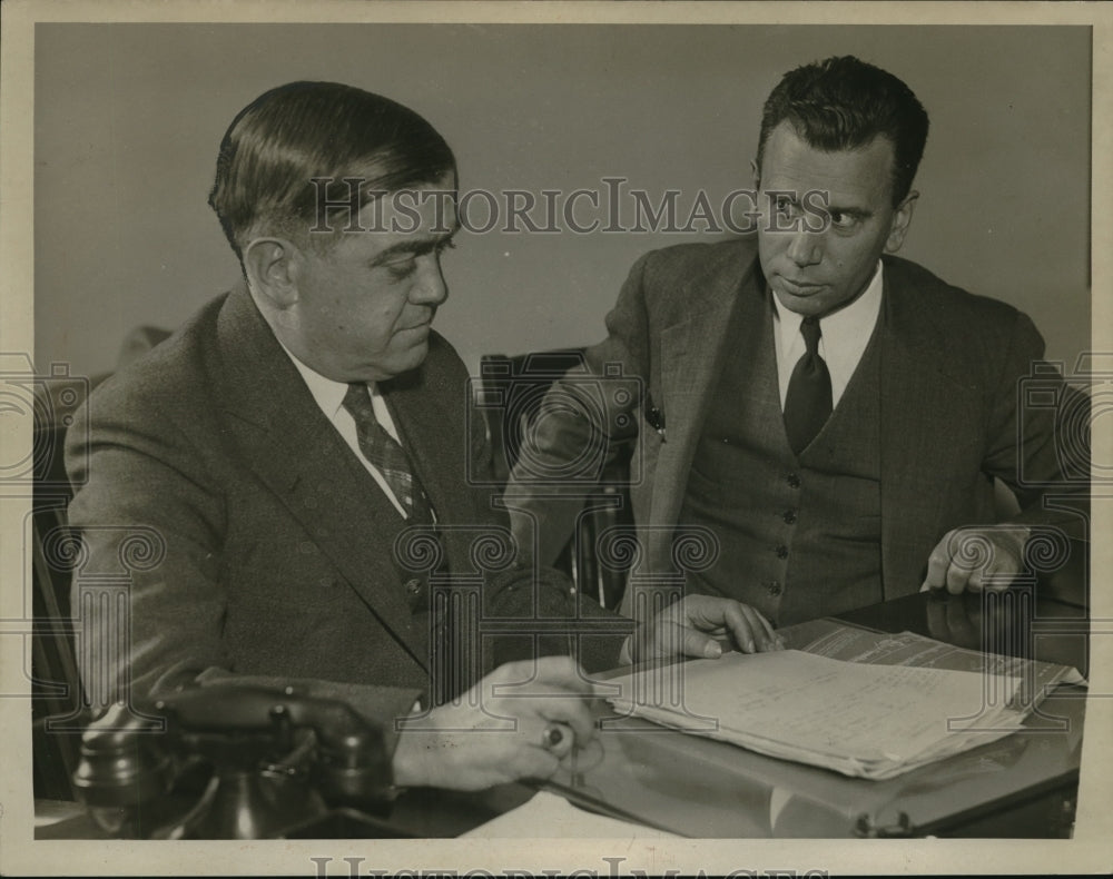 1933 Media Photo Max C Tyler Major General Ed M Markham Speaking