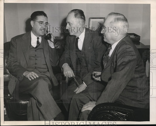 1945 Media Photo Russell Sweeney, Stanley Hugenberg, Sam McMeekin