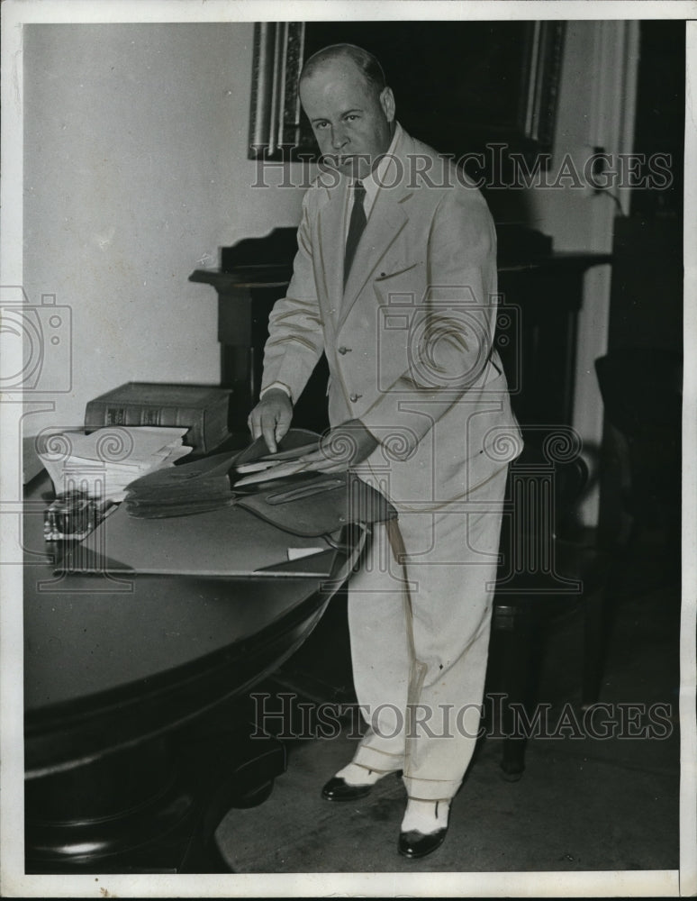 1933 Media Photo Roosevelt Adviser/ Politician/ Lawyer Frank C. Walker