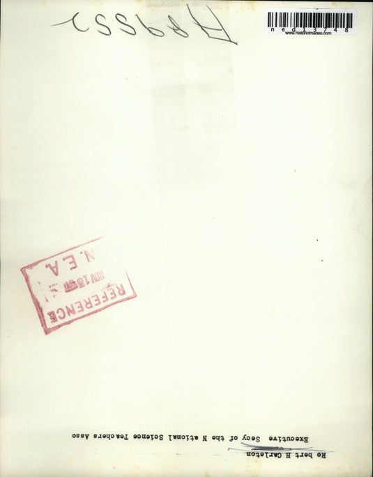 1957 Media Photo Robert Carlenton, Executive Secretary National Science Teacher