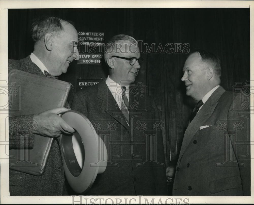 1954 Media Photo Washington DC Joseph N Welch, Robert T Stevens and Sen Karl