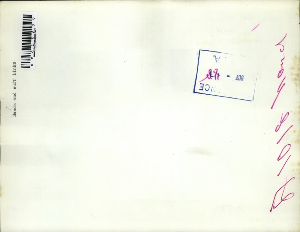 1948 Media Photo Hands and Cuff Links