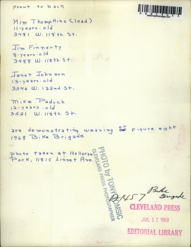 1968 Media Photo Kim Thompkins, Jim Finnerty, Janet Johnson, Mike Paduch