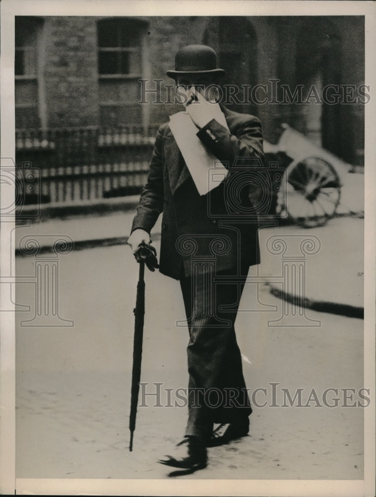1936 Media Photo Leslie Montague Thomas Testifies Budget Leakage Tribunal London
