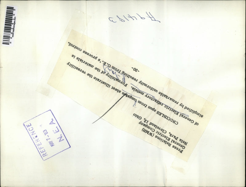 Load image into Gallery viewer, 1963 Media Photo General Electric Crucibles
