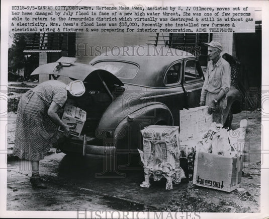 1951 Media Photo Kansa City Kansas Hortense Maes Owen assisted by E J Gilmore