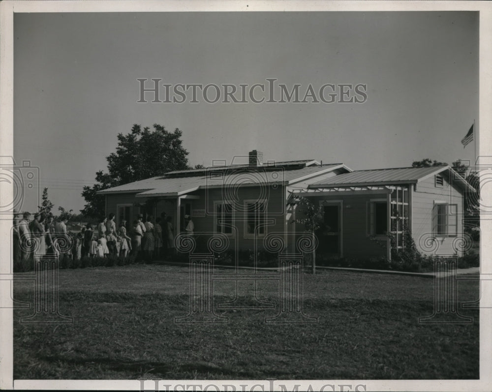1939 Media Photo Federal Farm Security Clinic and workers awaiting treatment