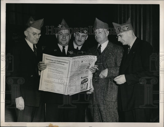 1940 Press Photo WS Howell, Ben Haney, Bill Seese, Carl Weiss and Walter Dickers