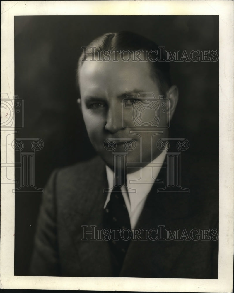 1937 Press Photo Joseph W. Vanderlaan