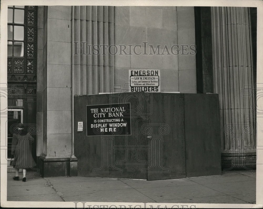 1950 Media Photo National City Bank Window Display in Terminal Tower