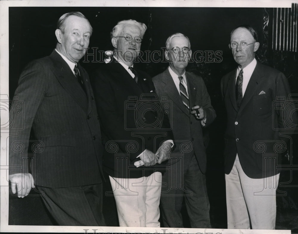 1934 Press Photo H.H Piatt, Earle W Evans, John A Lubin American Bar Association