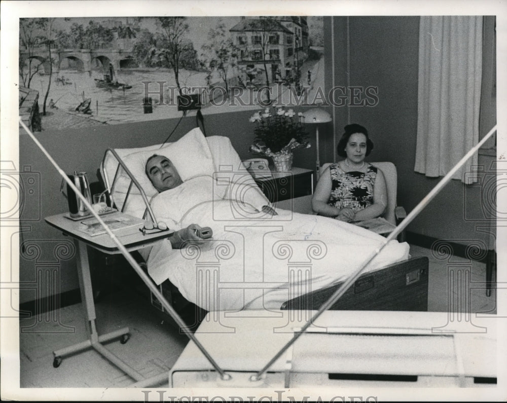 1965 Media Photo Anthony Vaccariello in Bed at Euclid-Glennville Hospital