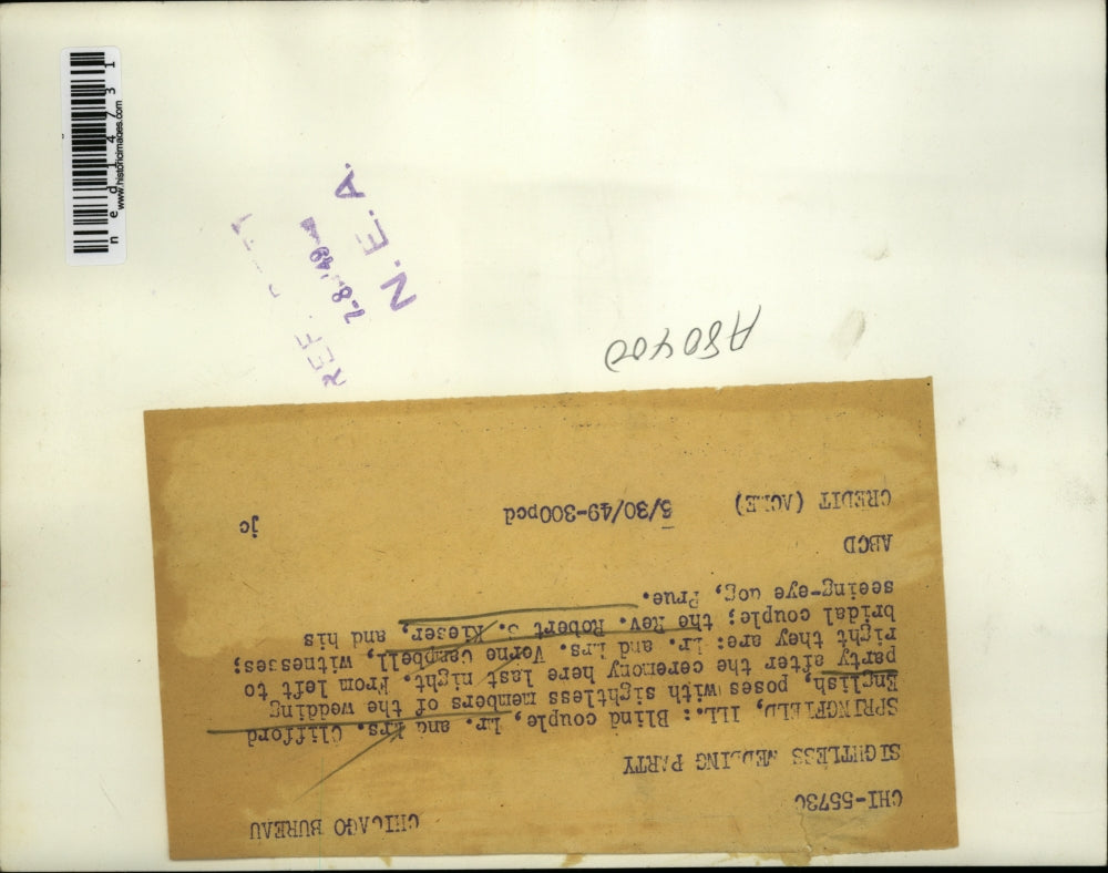 1949 Media Photo Springfield Ill Mr & Mrs Clifford English, Mr & Mrs V Campbell,