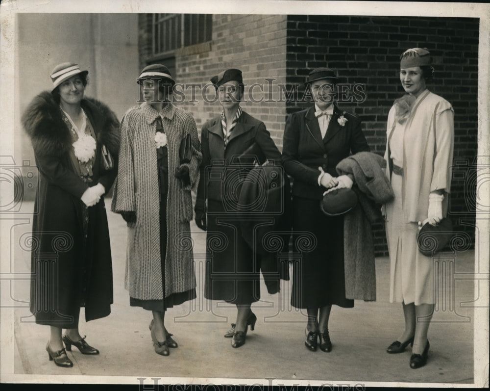 1933 Media Photo Jr League of America at Phila, Pa Mrs Armstrong,Mrs Hill Jr