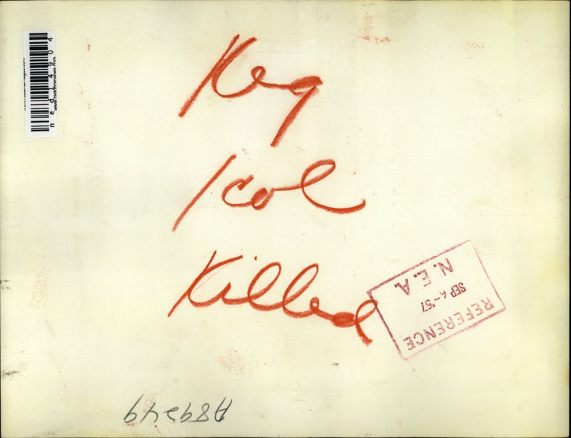 Load image into Gallery viewer, 1957 Media Photo BurlingameCalif Catherine MArie Elvins slain by her roomate
