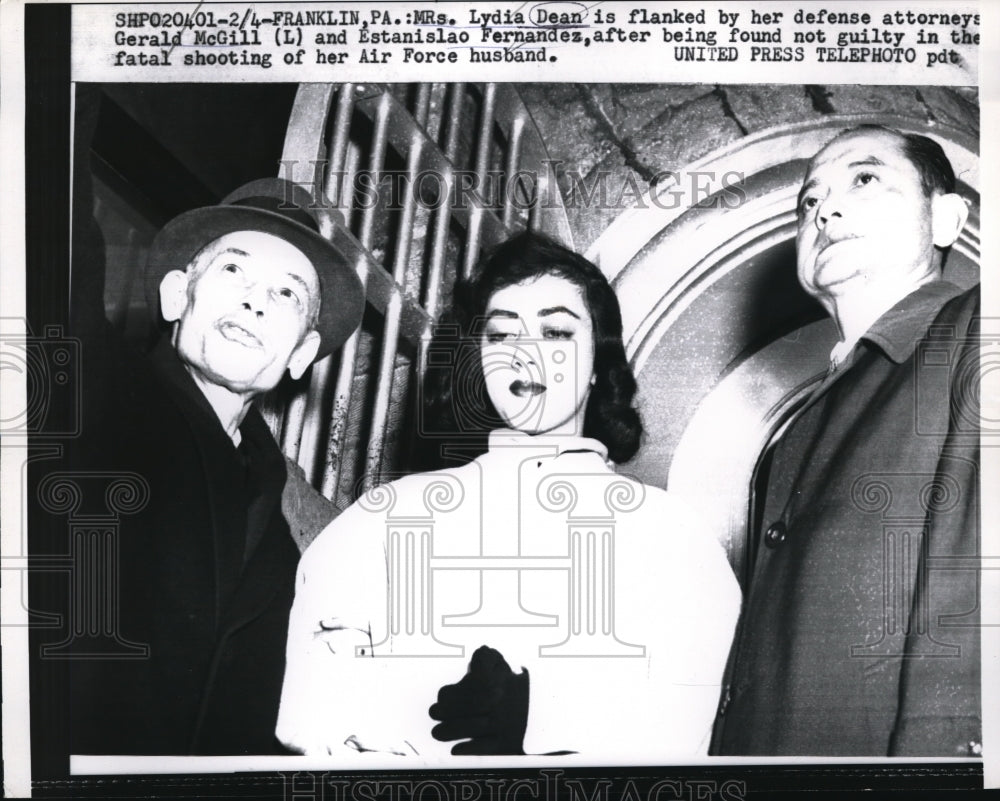 1958 Media Photo Mrs. Lydia Dean Found Not Guilty Of Fatal Shooting