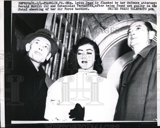 1958 Media Photo Mrs. Lydia Dean Found Not Guilty Of Fatal Shooting