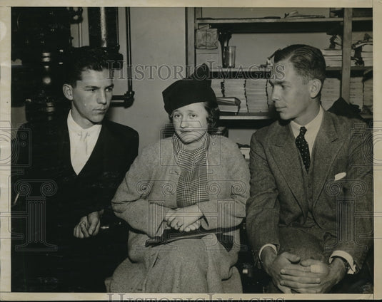 1963 Media Photo Ellsworth Vines George Caroline John F. Albright Tennis Star