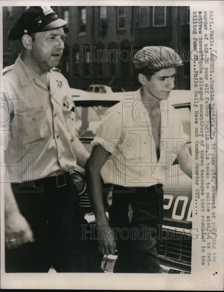 1957 Media Photo Martin Daniels Jr. Accused Of Plotting The Murder Of His Father