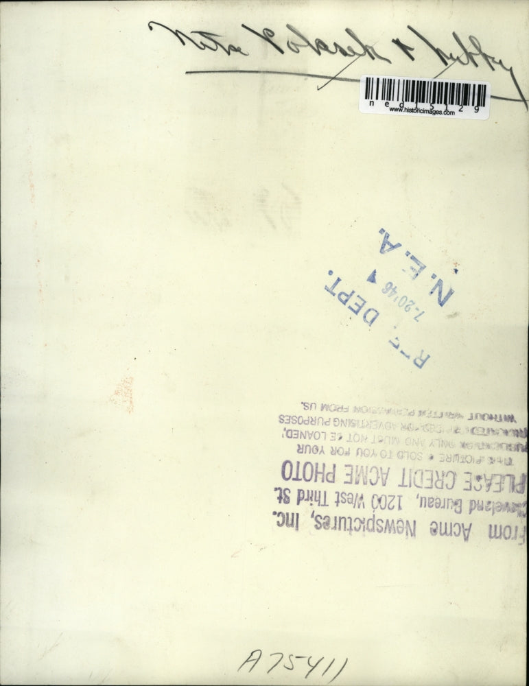 1946 Media Photo Nita Polasek and husband