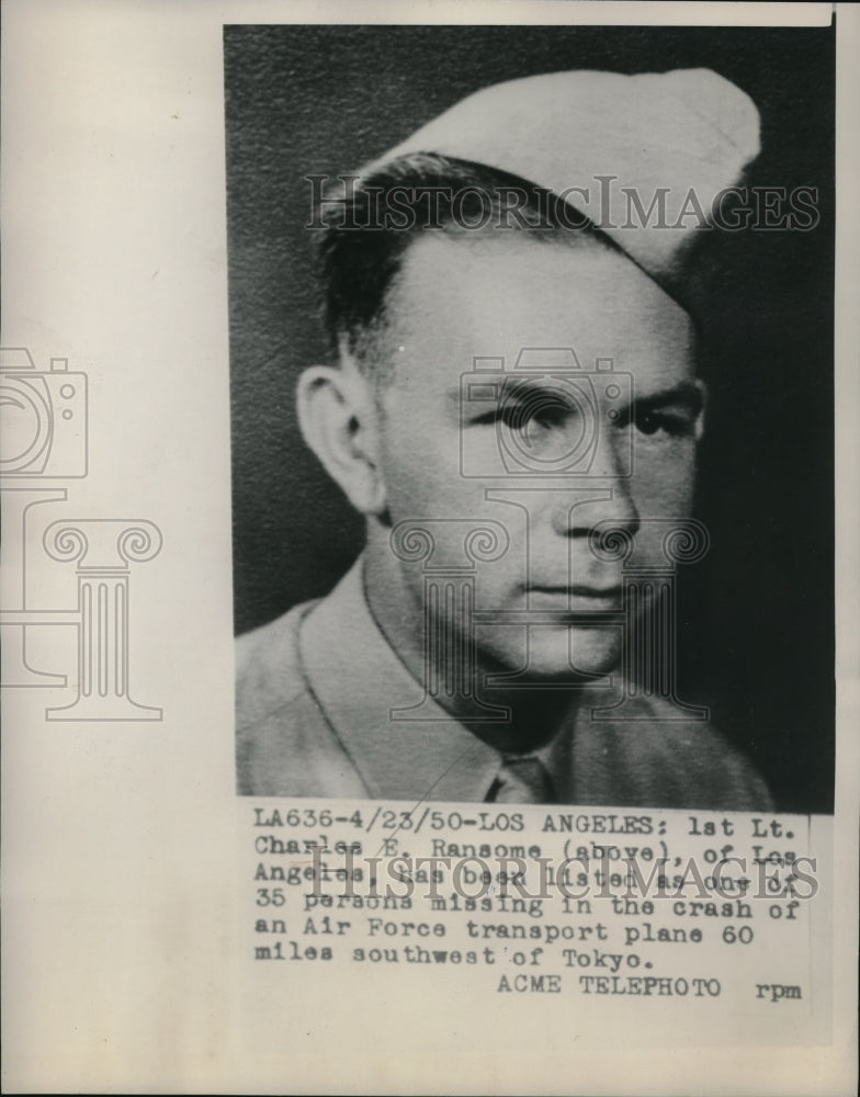 1950 Media Photo Air Force 1st Lt. Charles E. Ransome