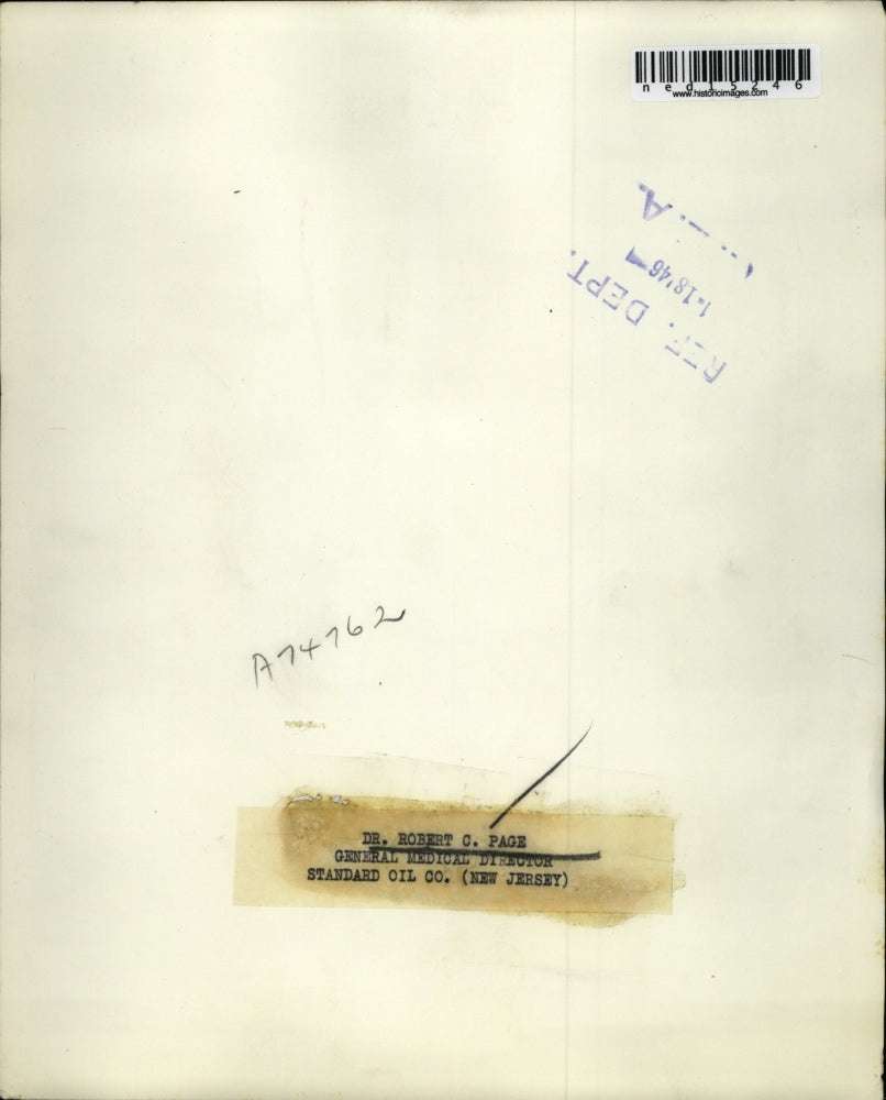 1946 Press Photo Dr. Robert C. Page General Medical Director