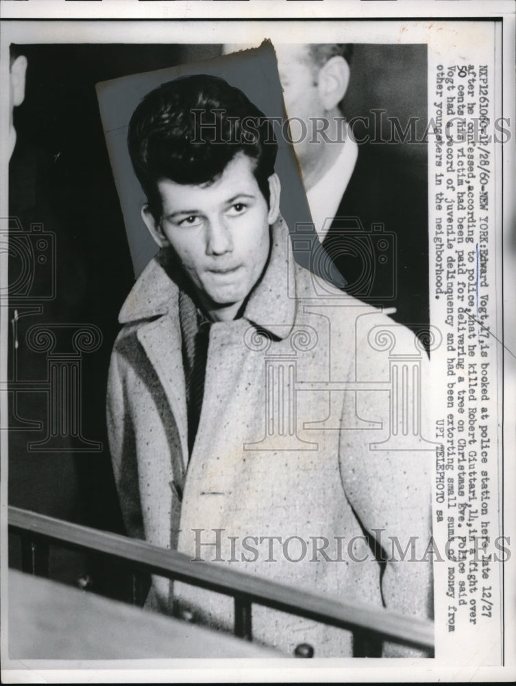 1960 Media Photo NYC Edward Vogt age 17 killed Rbt Giuttari age 14