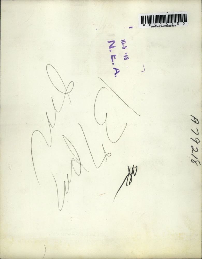 1948 Media Photo Hans Prufer denying he's a German as claimed by foster parents