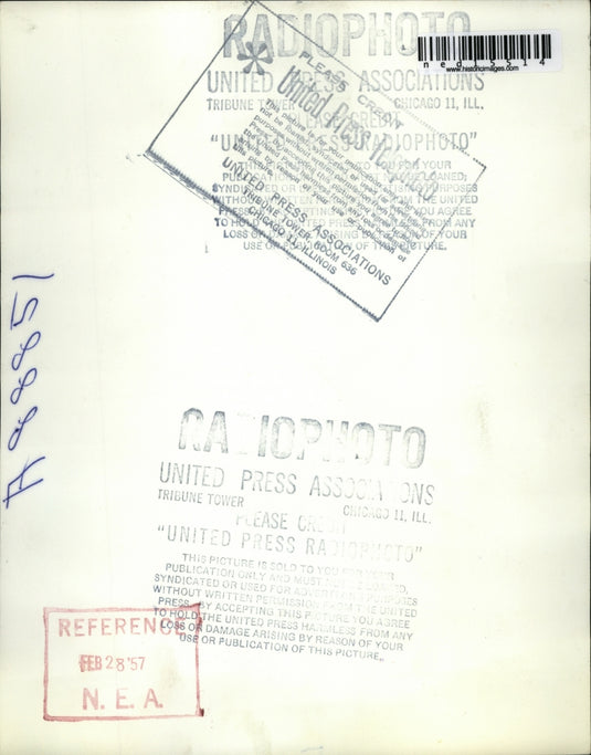 1957 Media Photo Venice Italy Natalino Del Duca fortune teller at murder trial