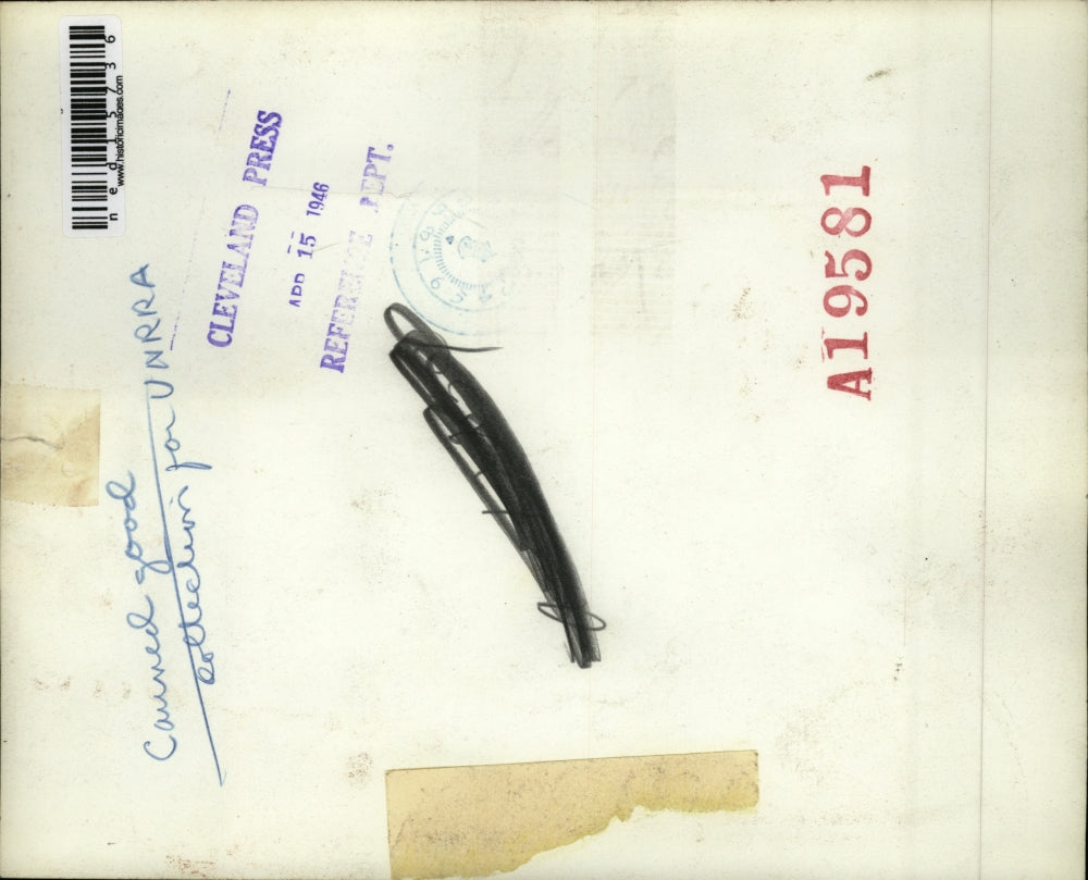 1946 Press Photo Kansas City Mo McElroy Dragg school kids hold food drive