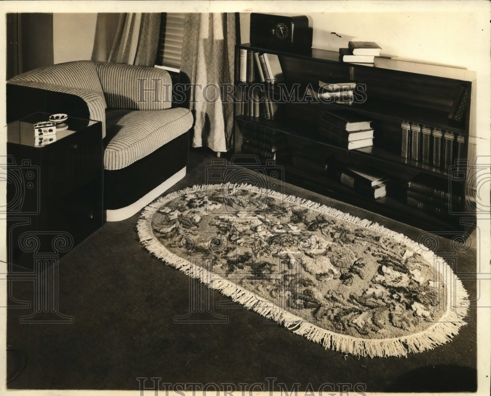 1937 Press Photo interior decorating photo