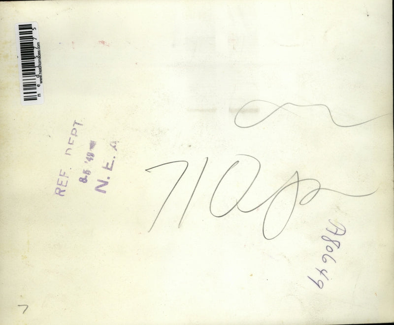 Load image into Gallery viewer, 1949 Media Photo Wash DC Helen V Early wedding to William Nile Elam Jr
