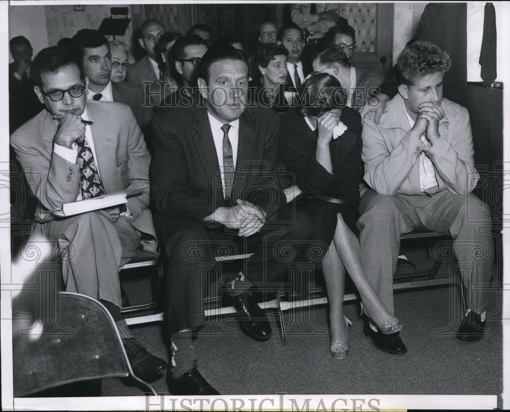 1956 Press Photo Chicago Richard Dombeck, parent Mr & Mrs Geo Dombeck