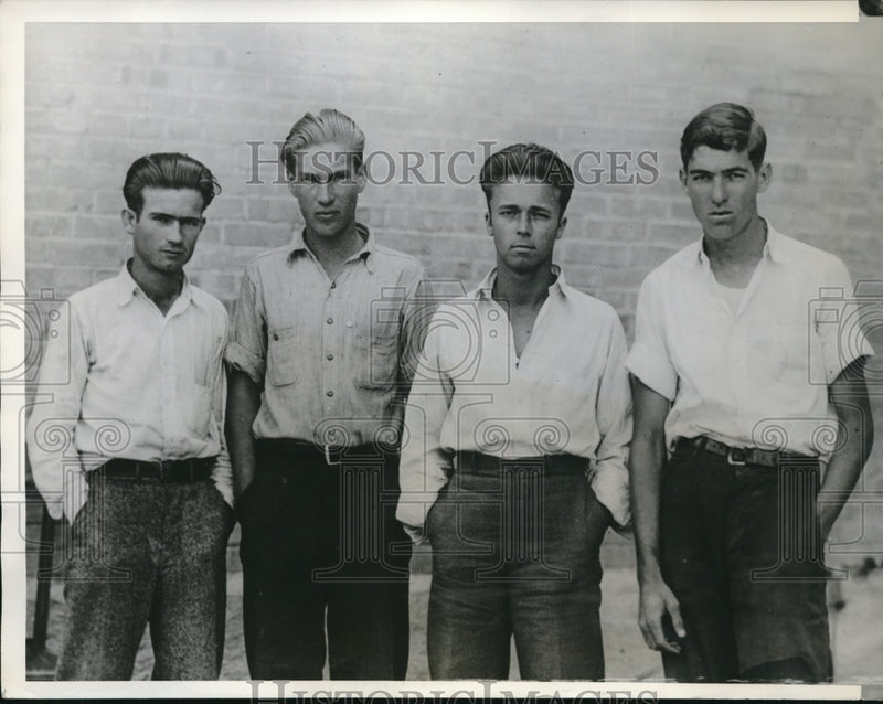 Load image into Gallery viewer, 1933 Media Photo San Benito Tex, plane theft L Nelson, E Dodson, C Lawson,
