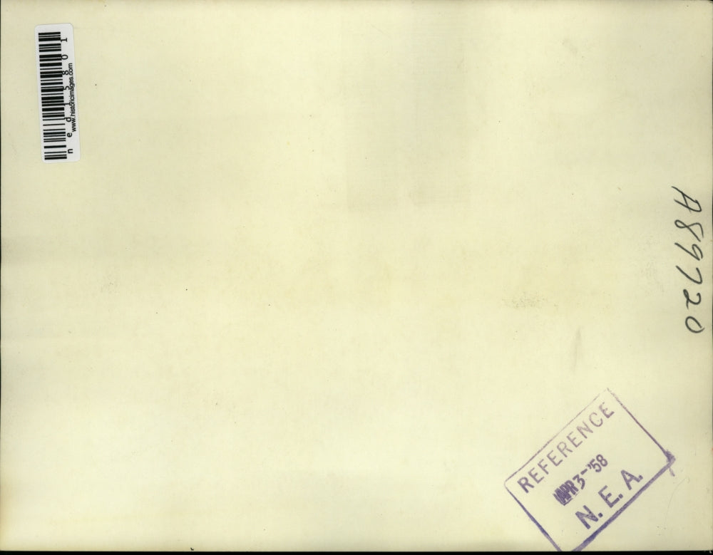 1958 Press Photo Georgetta Deville Builds Blocks With Her Son At The Hospital