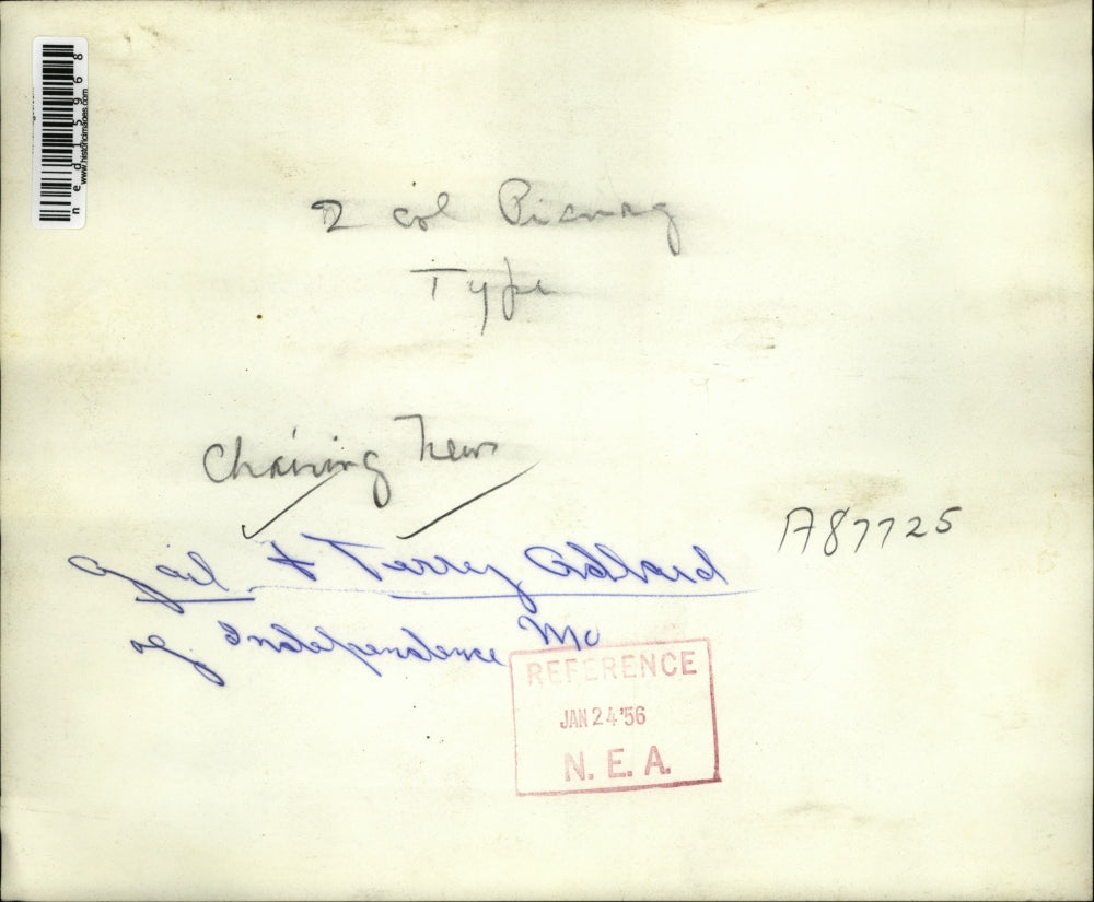 1956 Press Photo Gail & Terrey Adland of Independence Mo